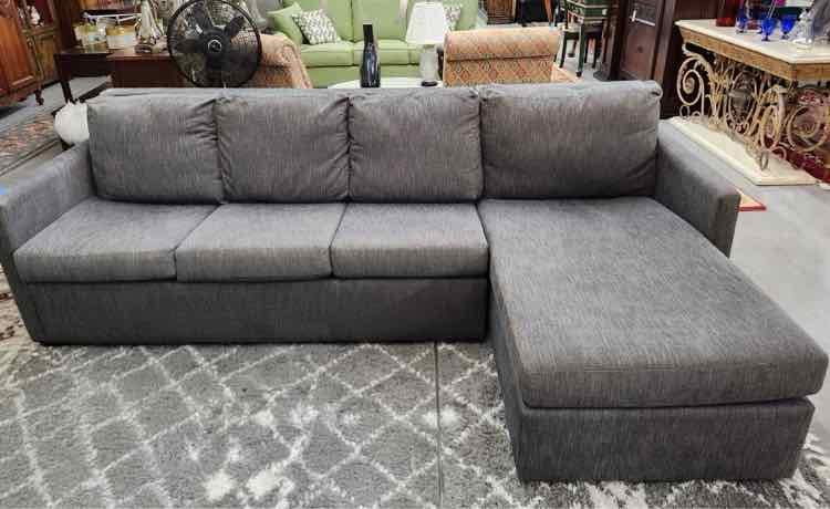 2pc American Leather Grey Line Couch
