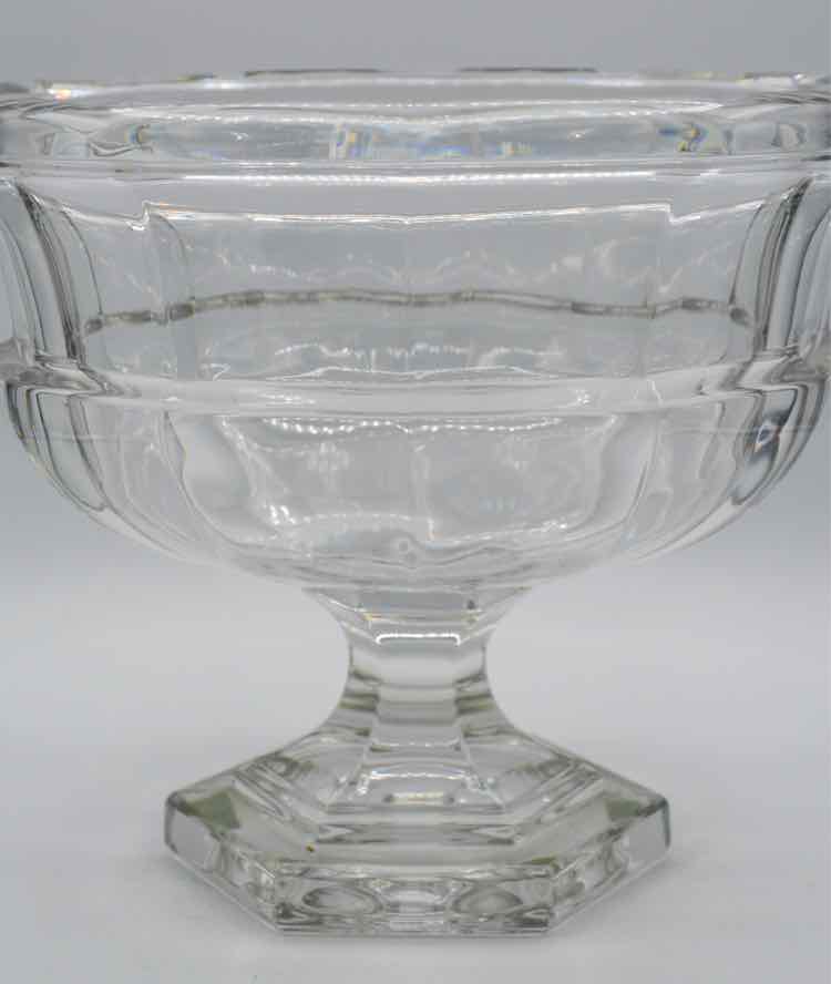 1950's Art Deco Crystal Pedestal Bowl