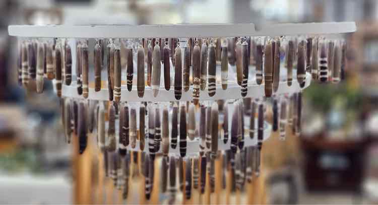 Shell Bead Chandelier