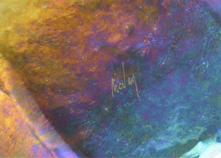 Kurt McVay Dichroic Fused Glass Plate
