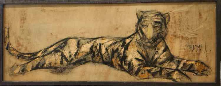 MCM Abstract Tiger Litho T. Huberger