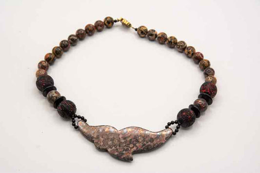 Necklace Jasper Stone & Bead