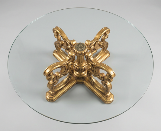 Louis XV Style Guilt Base Coffee Table