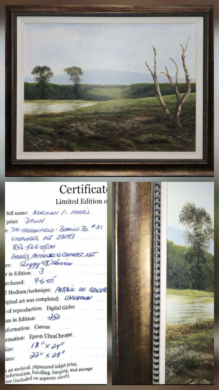 "Dawn" Giclee by Norman F. Harris w/ Certificate Art