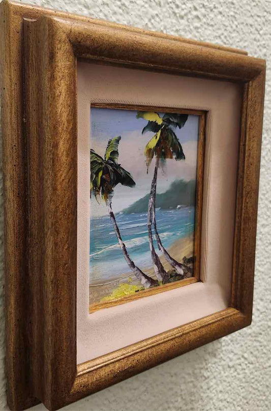 Art 'Palms in the Coastal Wind' Oil