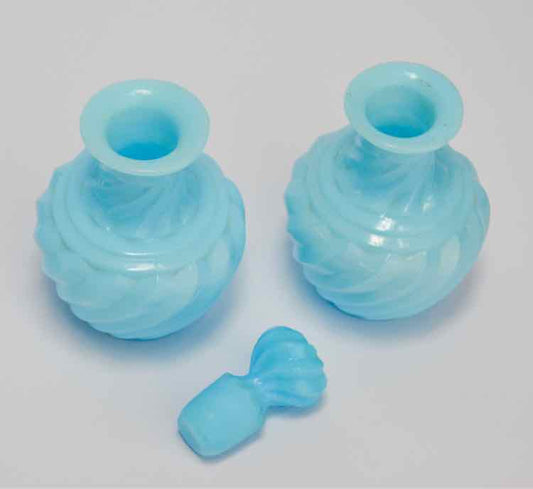 Fenton Art Glass Baby Blue 5pcs