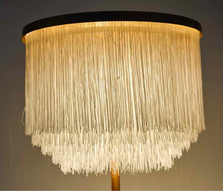 Jonathan Y Coco Wood Tassel Lamp