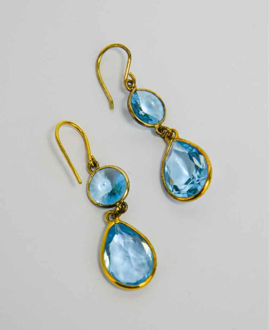 Blue Topaz .925 Earrings