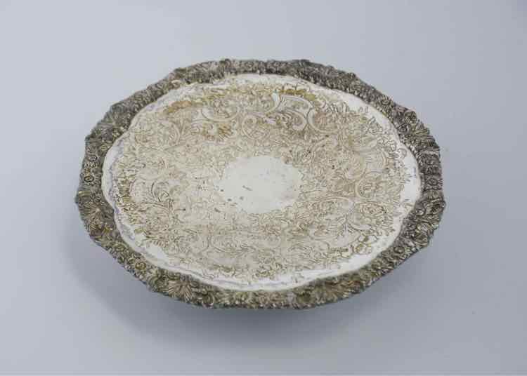 Silver Sheffield Pedestal
