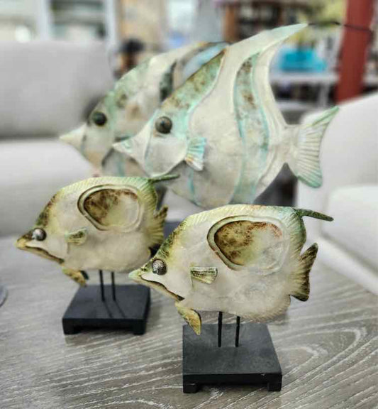 Metal Fish Shell Finish Decor /4