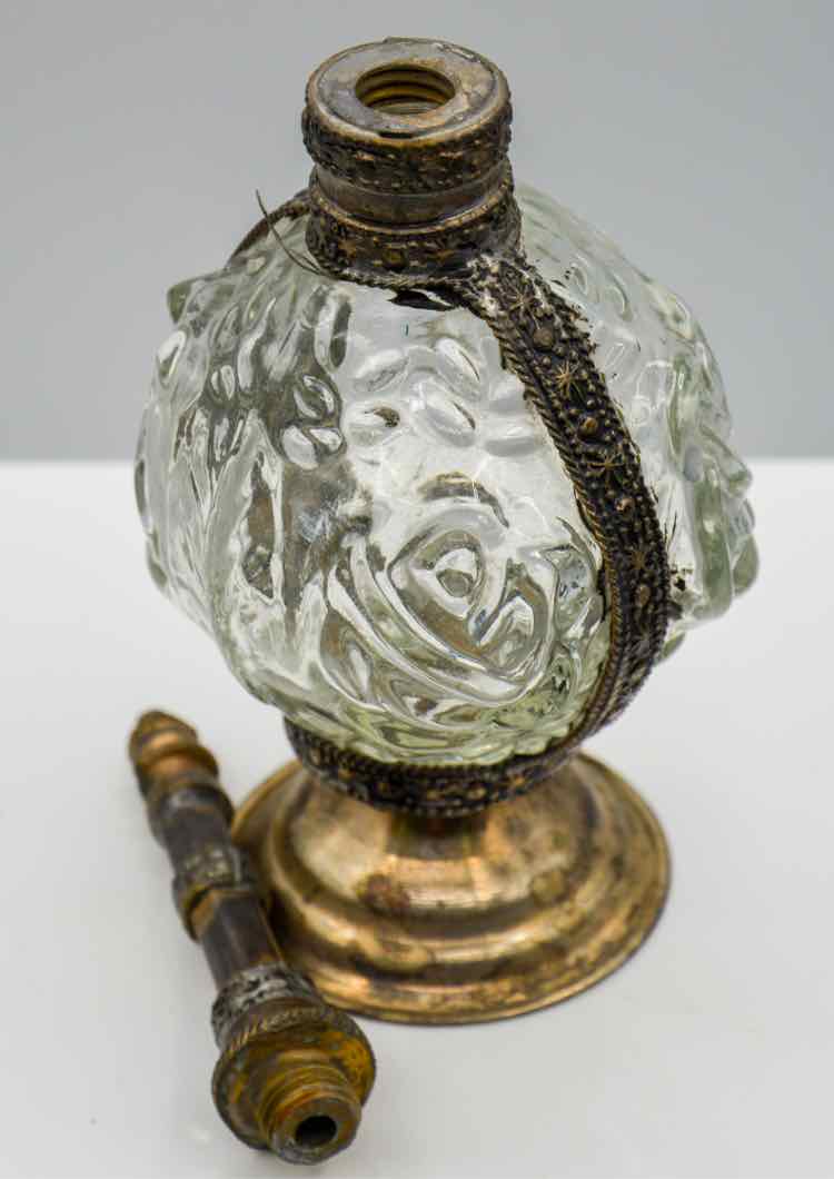 Clear Glass Moroccan Perfume Bottle