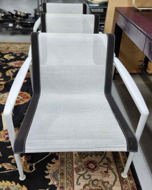 3 Black and White Patio Chairs