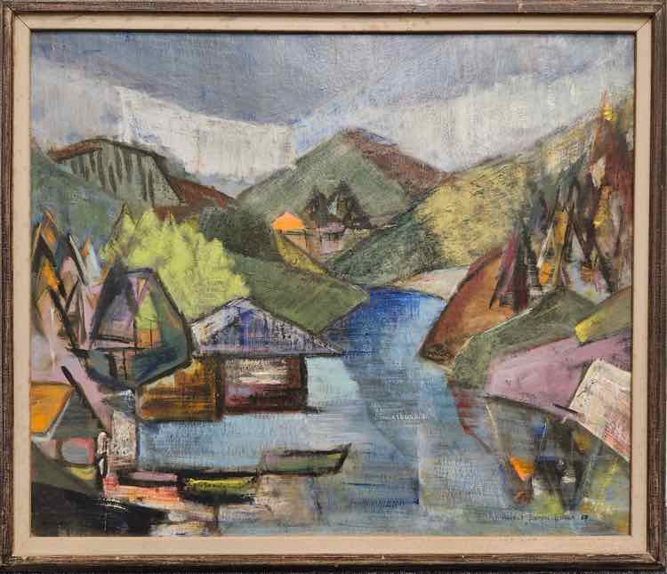 'Lake Logan' Oil by H. Eisner '69