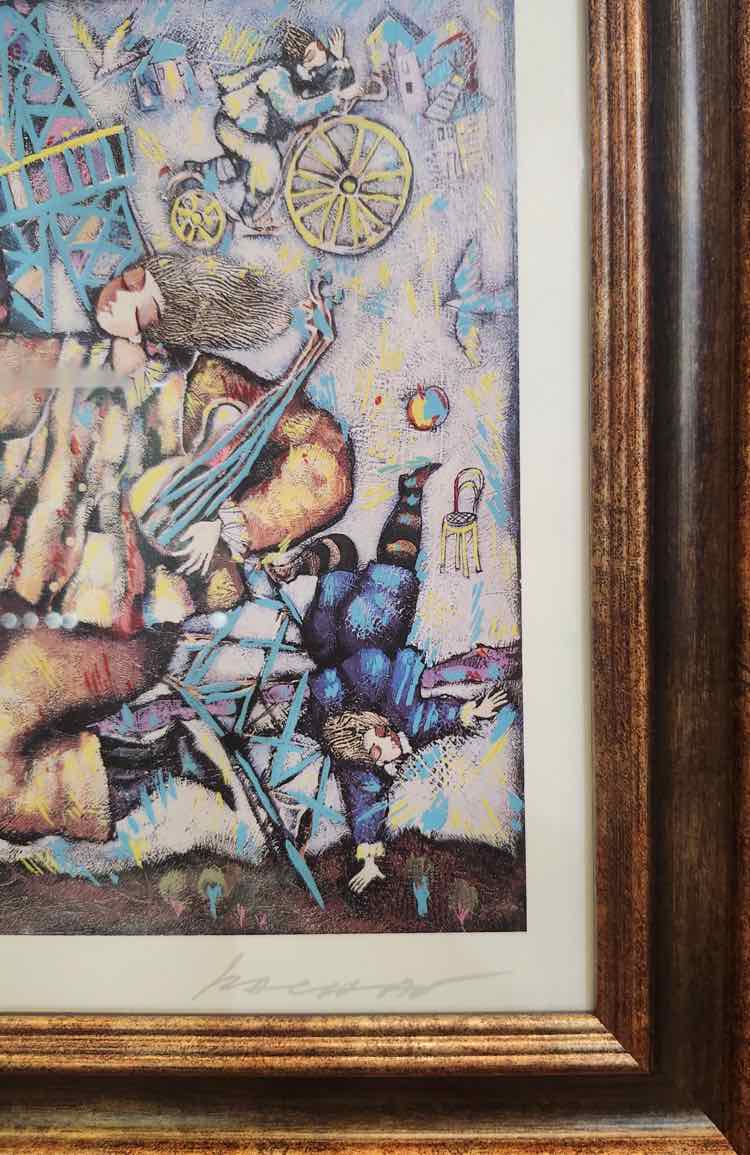 Art "Eiffel Song" Signed Print by Michael Kachan