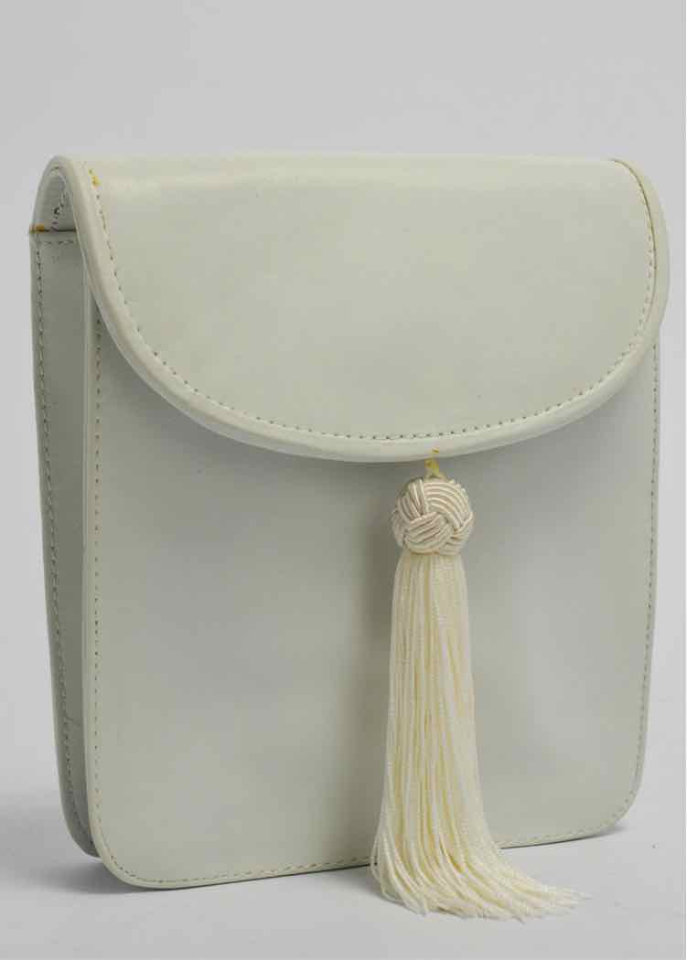 White Leather Purse