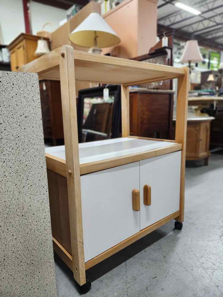 White Tile Kitchen Cart