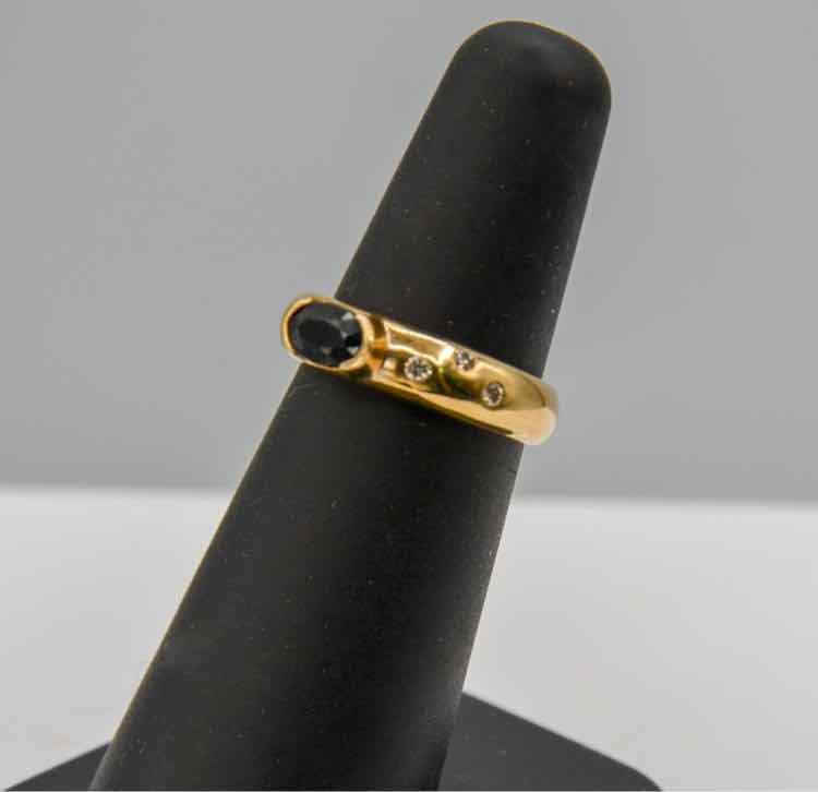 Sapphire & Diamond Ring