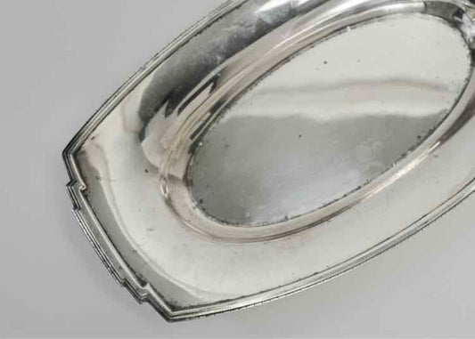 Vtg.Sterling Silver Oval Serving Bowl