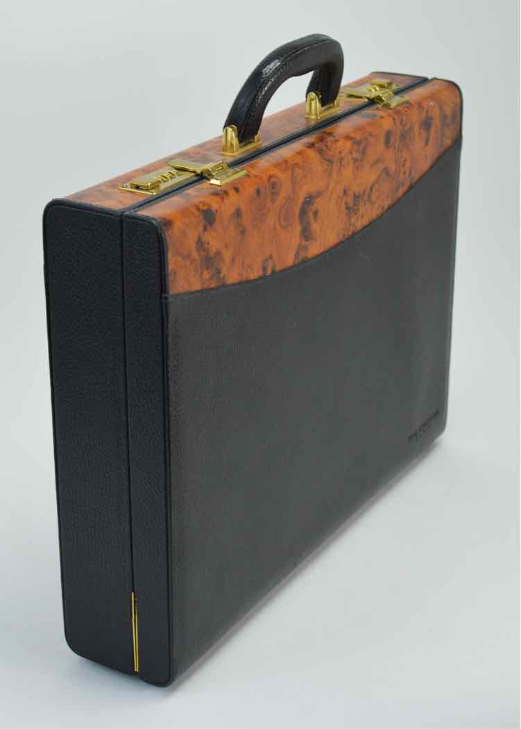 Balenciaga Wood Look Briefcase