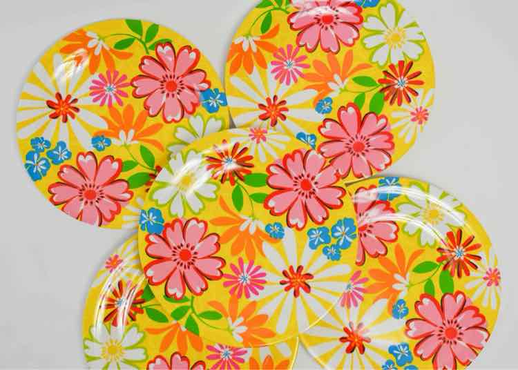 Melamine Floral Dishware