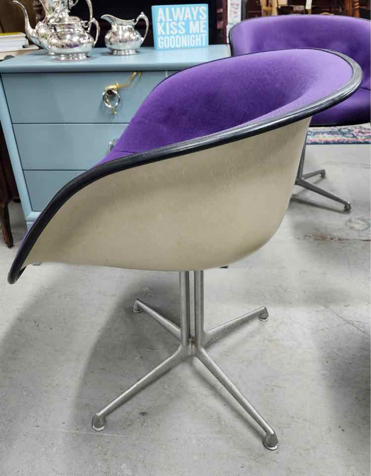 La Fonda Purple Herman Miller Swivel Chair
