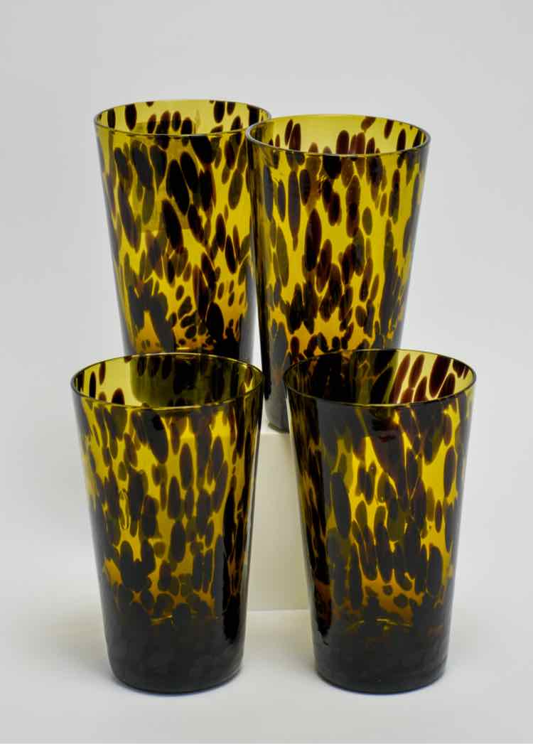 Handblown Tortoise Shell Glasses