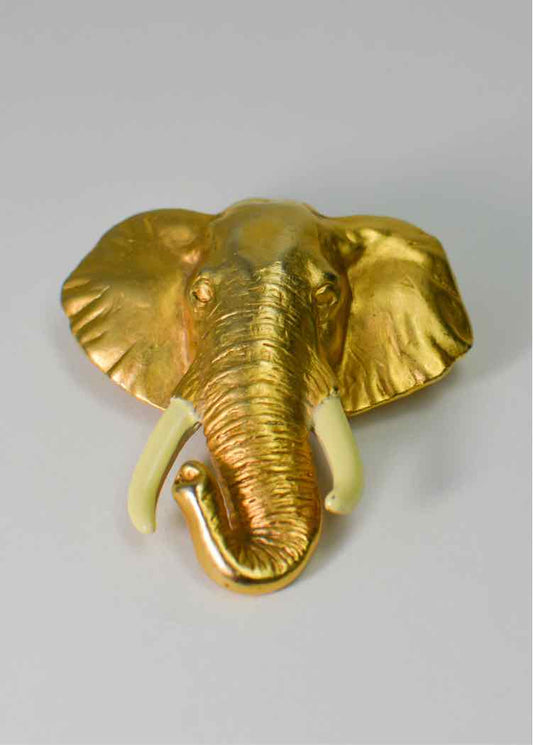 Vtg.Goldtone Elephant Pin