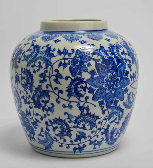 Blue & White Chinoiserie Ginger Jar