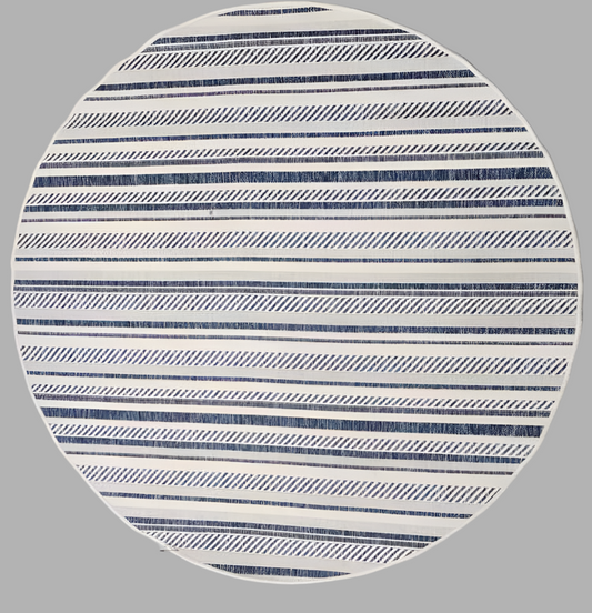 Surya Blue/Cream Round Rug