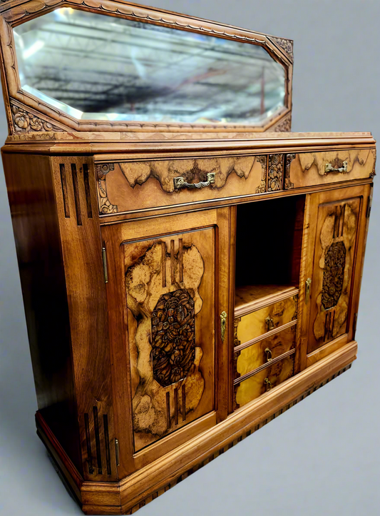 Art Deco 1920's Marble Top Sideboard