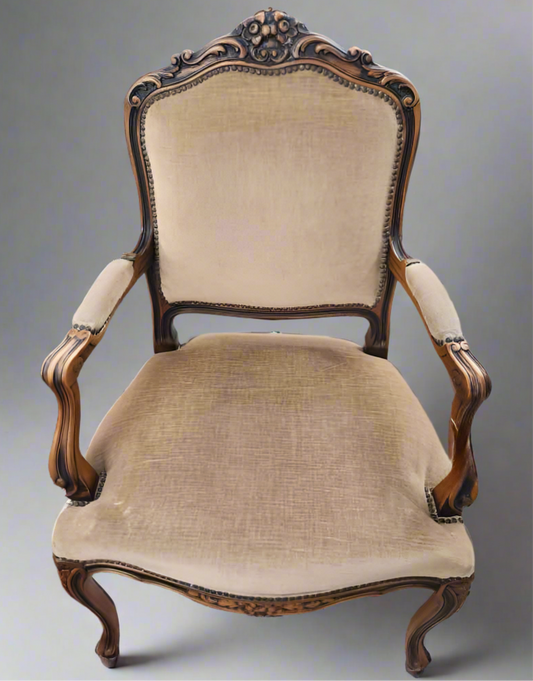 French Brown Arm Chair