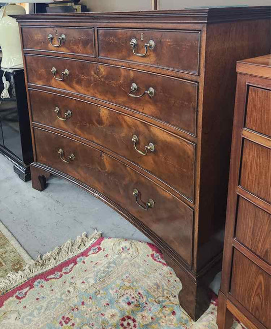 Convex Burl Wood Cabinet
