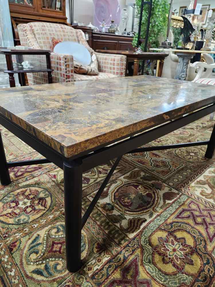 Stone Top Coffee Table