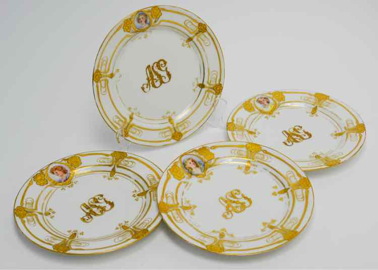 Dishware Haviland Limoges Gold Portrait