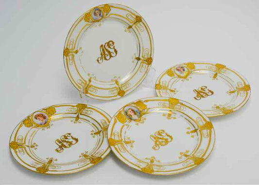 Dish ware Haviland Limoges Gold Portrait