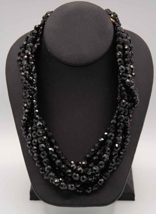Coppola e Toppo Ital. Black Bead Multi-Strand