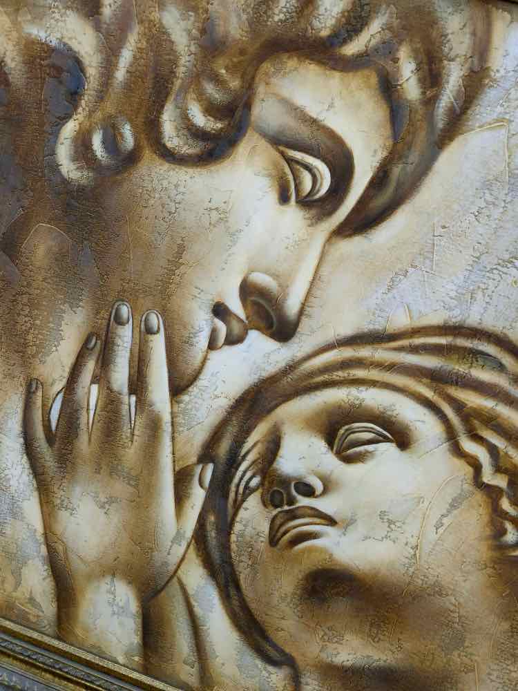 Art "Greek Lovers" Art Study by Y. Deric Oil Painting