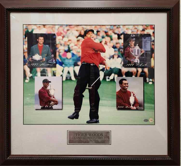 Art "Grand Slam" Tiger Woods Collage