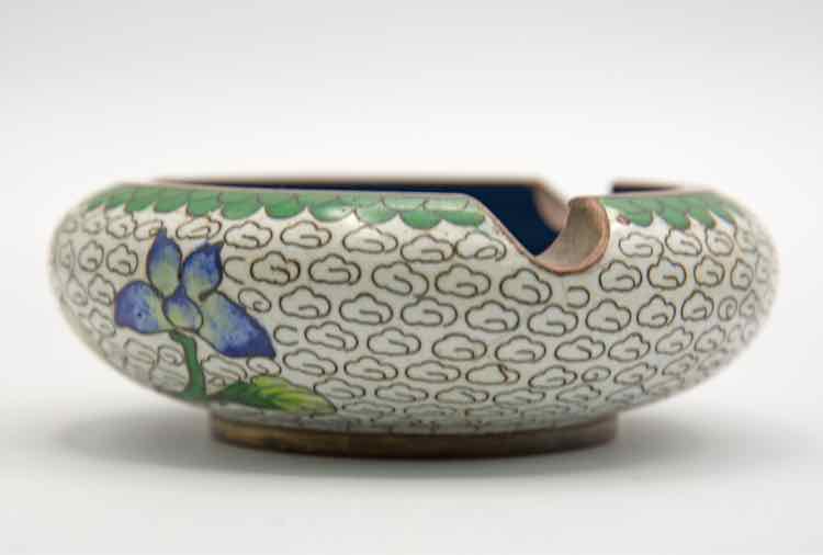 Cloisonne Ashtray w/ Bowl