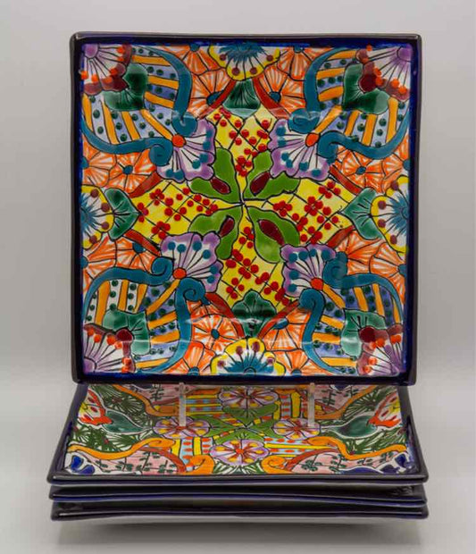 4 Talavera Square Plates