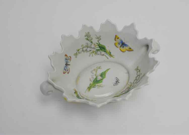 Limoges Porcelain Butterfly Candy Dish