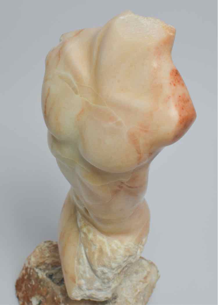 Carved Marble Male Torso