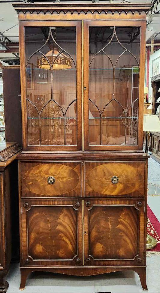 Burl Wood Secretary Desk