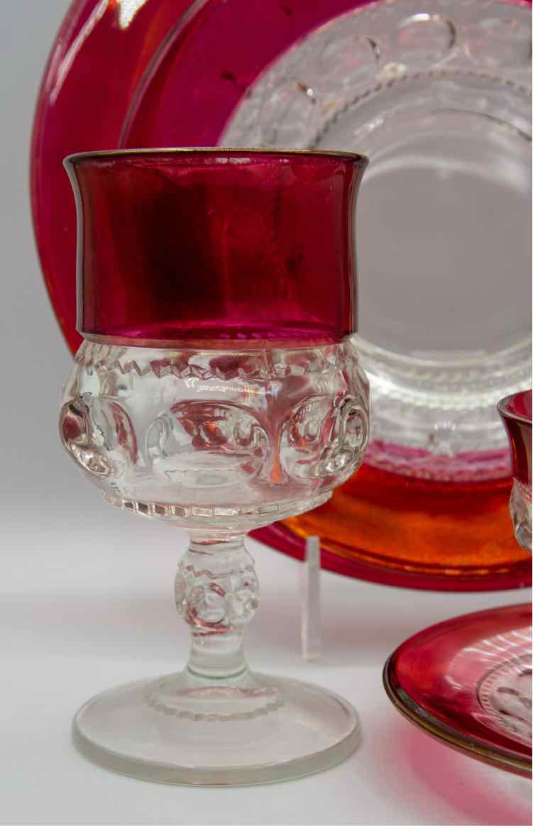 Ruby Cranberry Glassware Set 48pc.