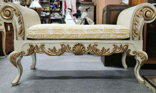 Ornate Wood Bench