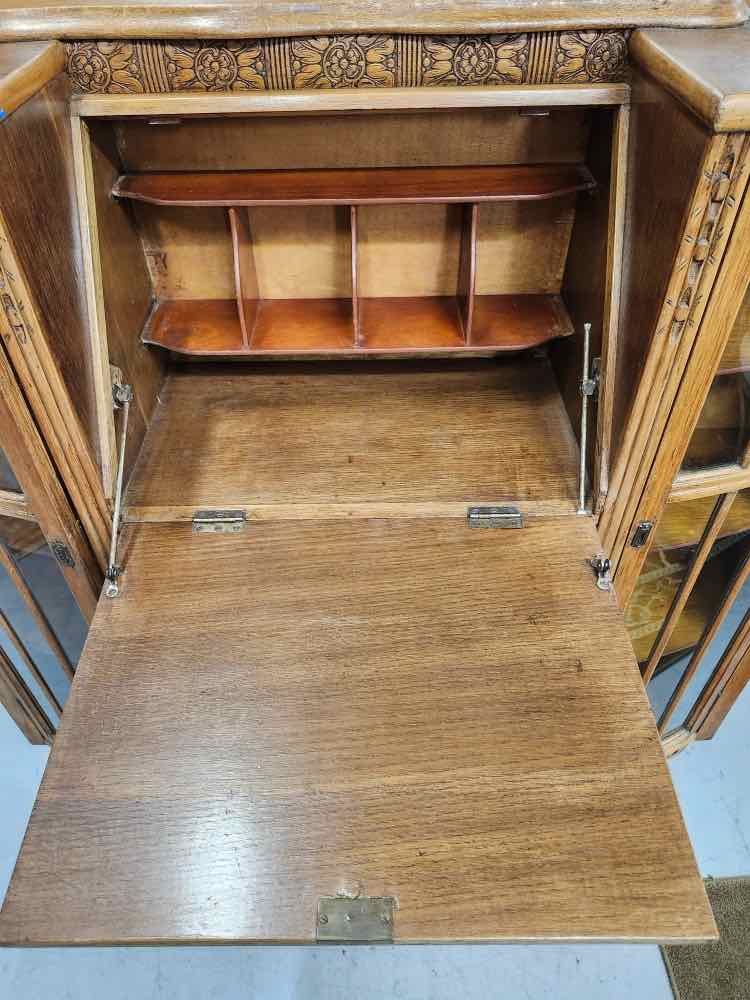 Side by Side Secretary Bookcase
