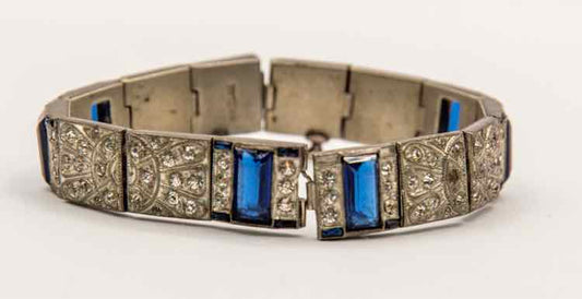 Nov-Eline Rhinestone Deco Bracelet AS IS