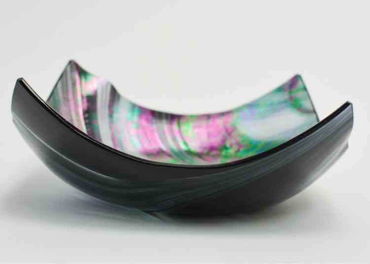 Tony Serviente Handblown Handkerchief Bowl
