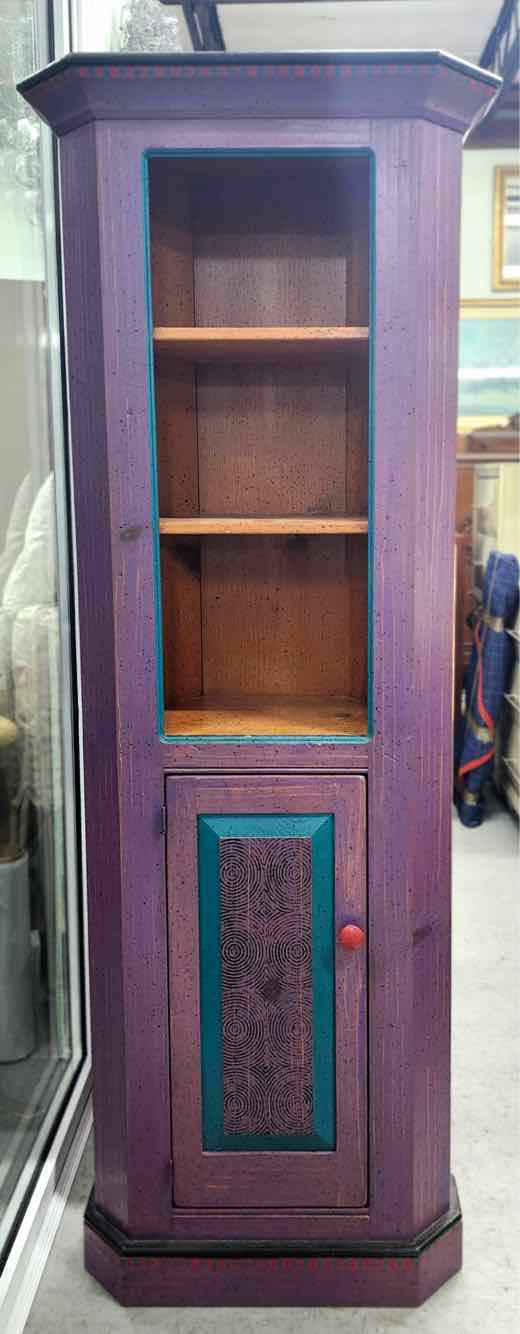 Purple Corner Cabinet