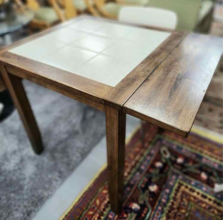 Small Drop Leaf Tile Table